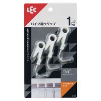 レック パイプ棚ツールフック クリップとしても使える 1kg H-029 1パック(3個)