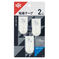 レック 粘着ホームフック 2kg H-003 1セット(15個:3個入×5)