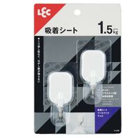 レック 吸着シートツールフックワイド はがせる 跡が残らない 1.5kg H-419 1パック（2個）