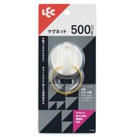 レック マグネット輪ゴム掛け 補助板付き 500g H-135 1セット(5個)