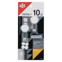 レック 強力クロスピンフック(大) ぐらつきにくい 10kg H-643 1セット(10個:2個入×5)