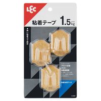 レック 粘着木目フック 1.5kg H-007 1セット(15個:3個入×5)