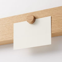 無印良品 壁に付けられる家具長押用マグネット オーク材 1セット（5個） 良品計画