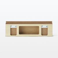 無印良品 壁に付けられる家具長押マグネット付き ウォールナット材突板 30cm 良品計画