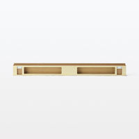 無印良品 壁に付けられる家具長押マグネット付き ウォールナット材突板 88cm 良品計画