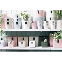 杉田エース D&M depotキューブポット D14 ピンク CWJ955242 1セット(3個)（直送品）