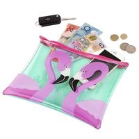 杉田エース Sunny Lifeシースルーポーチ フラミンゴ S80POUFL CXB645502 1セット(3個)（直送品）