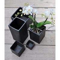 杉田エース D&M depotスクエアミニポット ベーシック グレイ D7 CWJ955532 1セット(5個)（直送品）