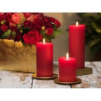 杉田エース lucidピラーキャンドル ルビー 20cm LC10043 CXQ694434 1枚（直送品）