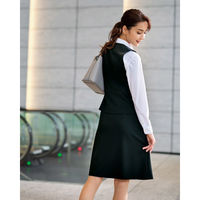 Aラインスカート 13号 黒 GSKL-2166-B9 1着 サーヴォ（直送品）