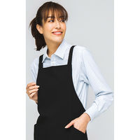 男女兼用シャツ長袖 3L ブルー SW1500-K6 1着 サーヴォ（直送品）