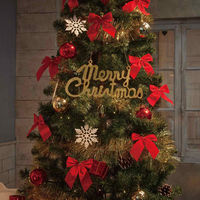 ストア・エキスプレス スタンダードツリーセット レッド 高さ210×幅86cm【クリスマスツリー】 8162-2198 1セット（直送品）