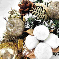 ストア・エキスプレス リボンスワッグ シャンパンゴールド【クリスマス装飾】 8730-5912 1個 38-45-2-3（直送品）