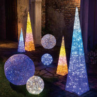 ストア・エキスプレス LEDプリンセスボールライト 小 ブルー【屋外使用可】 8803-1160 1台 38-67-2-1（直送品）