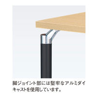 【軒先渡し】ニシキ工業 ミーティングテーブル 幅1800×奥行900×高さ700mm ダークウッド AGK-B1890QL-DW 1台（直送品）
