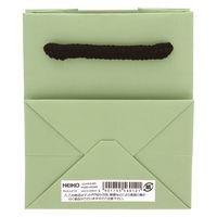 ＨＥＩＫＯ 手提げ紙袋　ブライトバッグ Ｔー５ ピスタチオ（マットタイプ） 006143348 1セット(10枚入×5袋 合計50枚)（直送品）