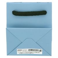 ＨＥＩＫＯ 手提げ紙袋　ブライトバッグ Ｔー５ アースブルー（マットタイプ） 006143345 1セット(10枚入×5袋 合計50枚)（直送品）