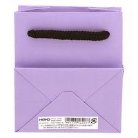 ＨＥＩＫＯ 手提げ紙袋　ブライトバッグ Ｔー５ パステルパープル（マットタイプ） 006143347 1セット(10枚入×5袋 合計50枚)（直送品）