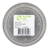 amabro アートストーン ラウンド グレー 10cm 295327 1個（直送品）