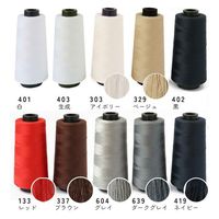 日本紐釦貿易 スパンミシン糸　60番　3000m巻　生成　SPUN-403　6個/1箱（直送品）