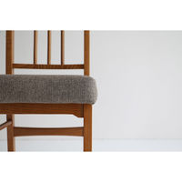 ICHIBA ウッドチェア アトル ブラウン CH-3680BR 1脚（直送品）