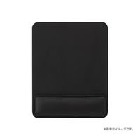 マウスパッド リストレスト付き PUレザー ノンスリップ加工 ブラック MUP-936BK 1枚 ナカバヤシ