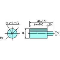 椿本チエイン PXプーリ P3M形 棒状タイプ PT10P3Mー100LーA 1個（直送品）