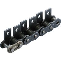 椿本チエイン ラムダアタッチメント付 RS形チェーン RS40ーLMCーA1ーJL 1セット(14個)（直送品）