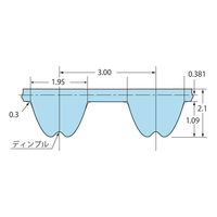 椿本チエイン ウルトラPXベルト UP3M形 BG120UP3M10ーHC 1セット(4個)（直送品）
