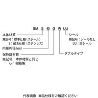 日本ベアリング スライドブッシュ SMーW形(ダブル形) SMS5W 1個（直送品）