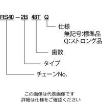 椿本チエイン RS40 スプロケット 2Bタイプ RS40ー2B13TQ 1セット(2個)（直送品）
