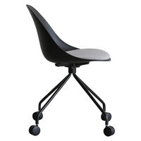 【軒先渡し】関家具 クラッシュプロジェクト yuu エッグ デスクチェア 肘無 ブラック 316955 1脚（直送品）