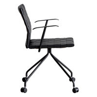 【軒先渡し】関家具 クラッシュプロジェクト yuu ハーパーデスクチェア ブラック 329048 1脚（直送品）