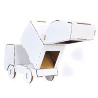 hacomo のりものシリーズ ゴミ収集車 ダンボール工作キット 4562201015048 1個