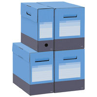 プラス ボックスファイルフタ付200mm スカイBL FL-030BF 1冊