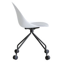 【軒先渡し】関家具 クラッシュプロジェクト yuu エッグ デスクチェア 肘無 ホワイト 316953 1脚（直送品）