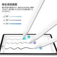 タッチペン スタイラスタッチペン アクティブタッチペン ipad対応 ペン先1.5mm VV-TPEN3-W 1本