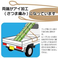 三友産業 トラックロープ マニラ 20m×太さ9mm HR-385 1セット(2本)（直送品）