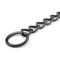 ニッサチェイン アンティークチェインプラスリング 600mmX22mm アンティーク真鍮ブロンズ No1108 1セット(4個)（直送品）