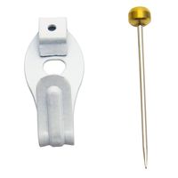 山口安製作所 額用金具 鉄カラーエックスフック 白 30.5mm×13mm 2個入 Y-7007-1 1セット(28個:2個×14セット)（直送品）