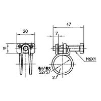 SANEI ワイヤバンド PD20ー48 1セット(28個:2個×14パック)（直送品）