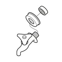 SANEI 給水座金 PR50ー9 1セット(16個)（直送品）