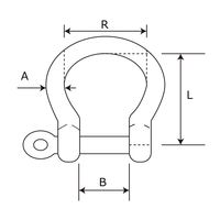 アイアイ アンカーシャックル ステンレス 15ー326 5MM 15-326 1セット(8個)（直送品）