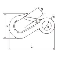 アイアイ ステンレススナップフック15ー510 X2 15-510 1セット(2個)（直送品）