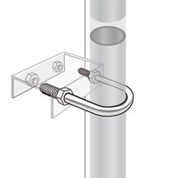 アイアイ Uボルト 15ー800 3/8×1 1/2 (38Φ用) 1セット(24個)（直送品）