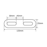 和気産業 取付用 補助金具 ステンレスBSー701 NO114 25×125 BS-701 1セット(10個)（直送品）