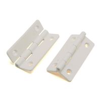 和気産業 PCストップ丁番 50mm 白 ifー103 1セット(12個:2個×6セット)（直送品）