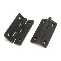 和気産業 PCストップ丁番 50mm 黒 ifー104 1セット(12個:2個×6セット)（直送品）