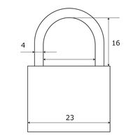 和気産業 同一キー丸文字合せ錠 23mm VA-109 1セット(4個)（直送品）