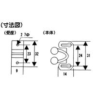 和気産業 ロータリーキャッチ ジュラコン(R) 32mm VB-037 1セット(2個)（直送品）